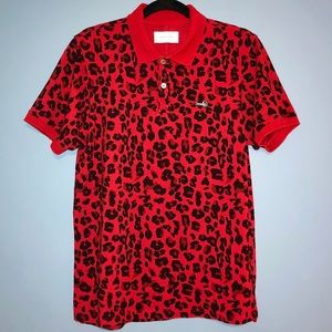 Ovadia and Sons leopard print polo shirt